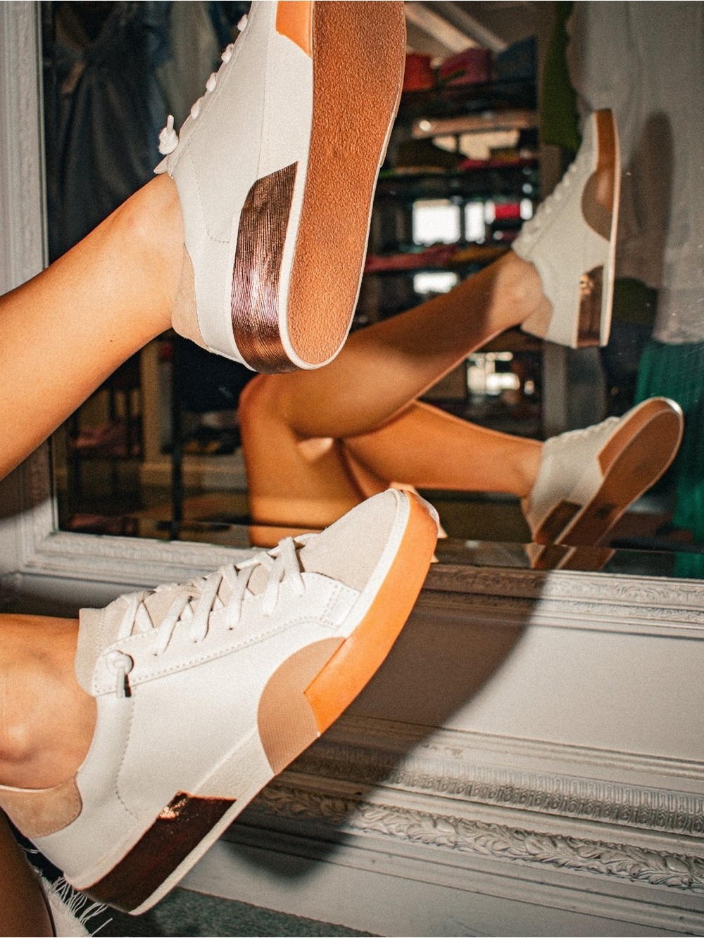 Dolce Vita: Zina White & Tan